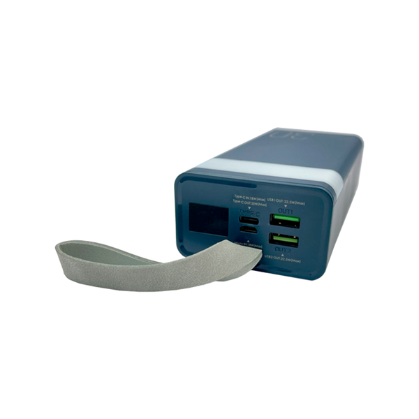 Зовнішній акумулятор Remax Chinen Type-C 20W + 2USB 22.5W 30000mAh LED Синий (RPP-320) 20431 фото