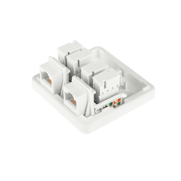 Розетка RJ-45 2-порта кат.5Е UTP LogicPower LP-114 2310 фото