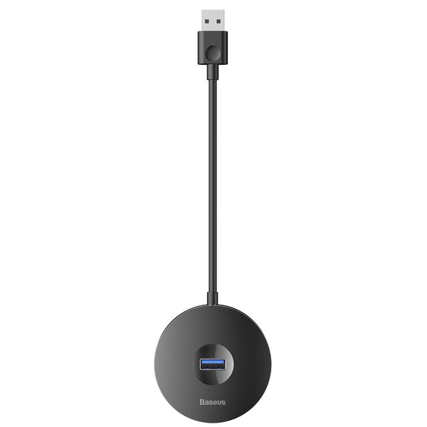 USB Hub Baseus Round Box USB3.0 to USB3.0*1 + USB2.0*3 Черный (CAHUB-F01) 16719 фото