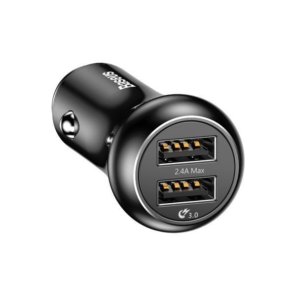 Автомобильное зарядное устройство Baseus Gentry Dual-U Quick Charge Black (CCALL-GC01) 16621 фото