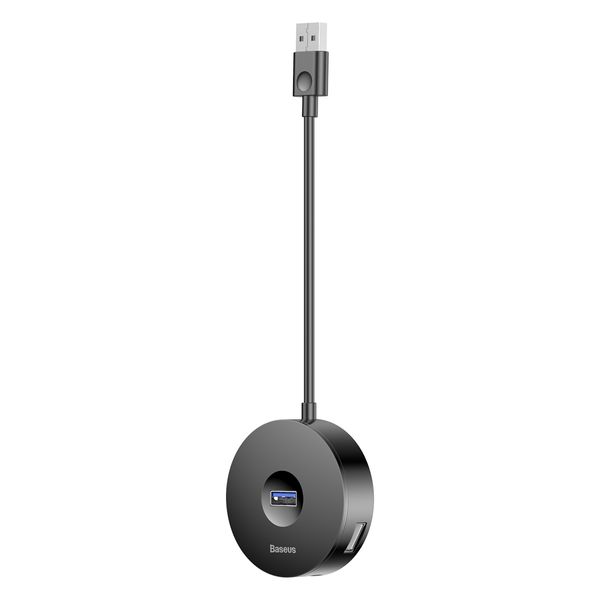 USB Hub Baseus Round Box USB3.0 to USB3.0*1 + USB2.0*3 Черный (CAHUB-F01) 16719 фото