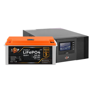 Комплект резервного живлення LP (LogicPower) ДБЖ + літієва (LiFePO4) батарея (UPS B1500 + АКБ LiFePO4 1792W) 22625 фото