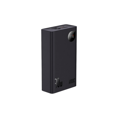 Зовнішній акумулятор Baseus Adaman 2 Metal Digital Display 30 W 20000 mAh Чорний (VOOC) (PPAD050001) 20392 фото