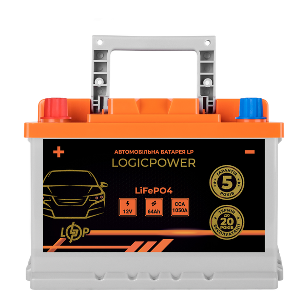 Автомобильный аккумулятор литиевый LP LiFePO4 12V - 64 Ah (+ слева) BMS 1050А 24766 фото