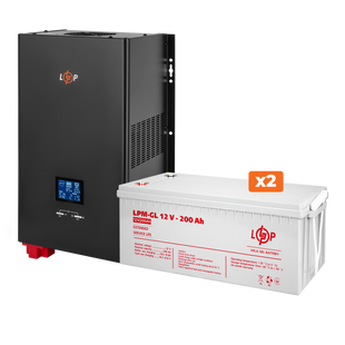 Комплект бесперебойного питания (ИБП LP 5000VA (3500Вт) 24V LPM-GL с АКБ 12V - 200 Ah) 22258 фото