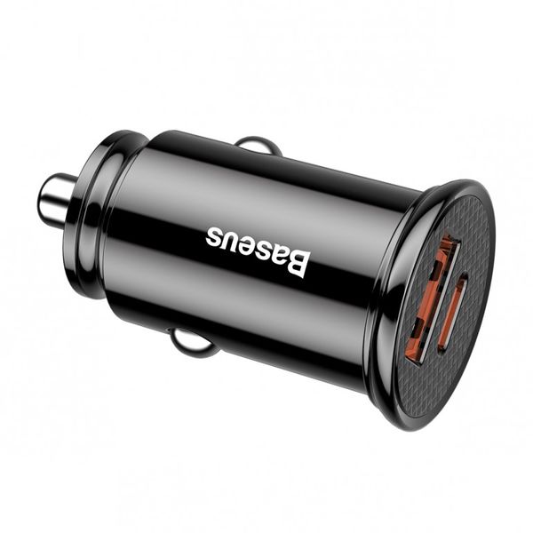 Автомобільний зарядний пристрій Baseus Circular Plastic A+C 30 W PPS Car Charger Чорний (CCALL-YS01 18651 фото