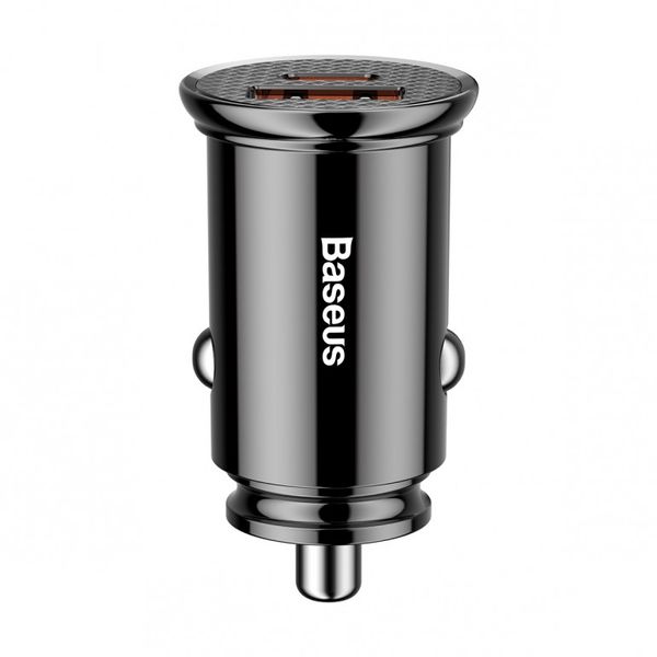 Автомобільний зарядний пристрій Baseus Circular Plastic A+C 30 W PPS Car Charger Чорний (CCALL-YS01 18651 фото