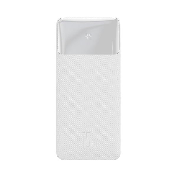 Зовнішній акумулятор Baseus Bipow Digital Display 20000 mAh 20 W Білий (PPBD050302) 20396 фото