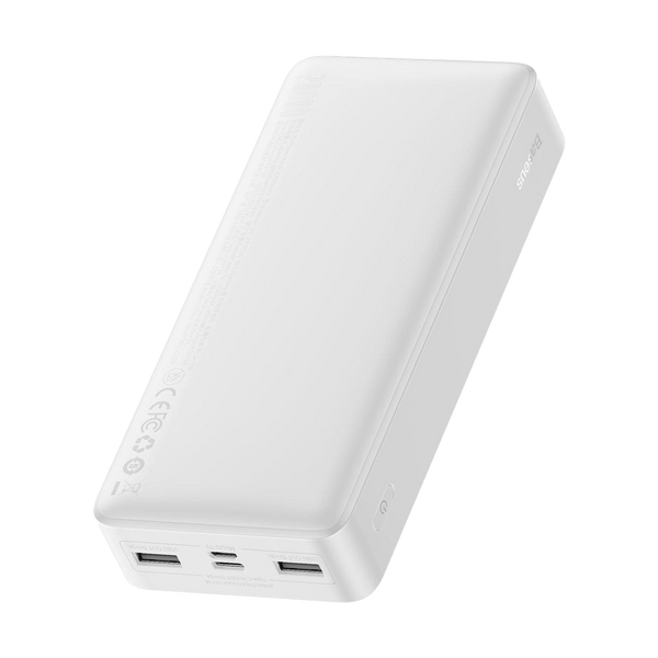 Зовнішній акумулятор Baseus Bipow Digital Display 20000 mAh 20 W Білий (PPBD050302) 20396 фото