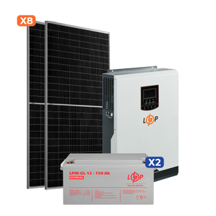 Солнечная электростанция (СЭС) 3.5kW АКБ 3.6kWh (гель) 150 Ah Стандарт 19924 фото