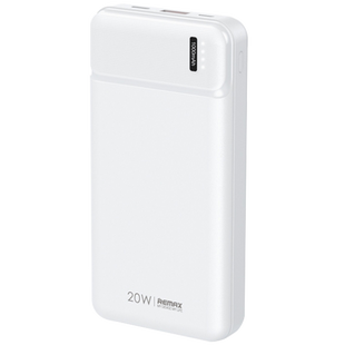 Внешний аккумулятор Remax Pure QC + PD 20W 20000mAh Белый (RPP-288) 19626 фото