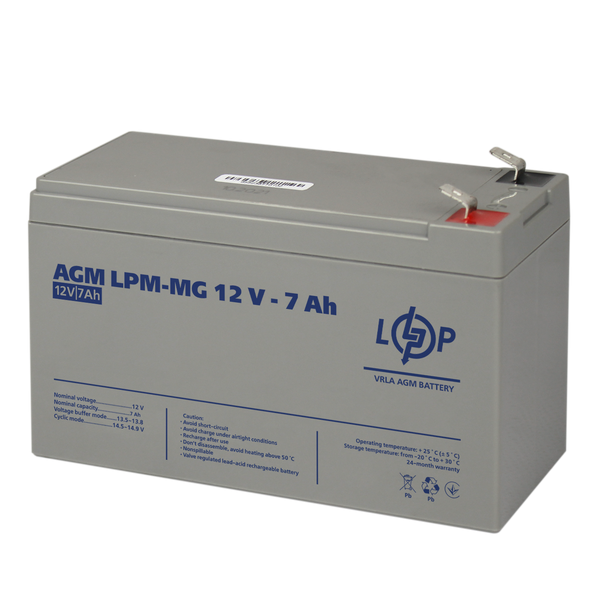 Аккумулятор мультигелевый AGM LogicPower LPM-MG 12 - 7 AH 6552 фото