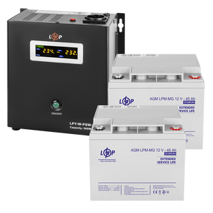 Комплект резервного питания LogicPower W800 + мультигелевая батарея 1080 Ватт (UPS W800+ АКБ MG 1080 23190 фото