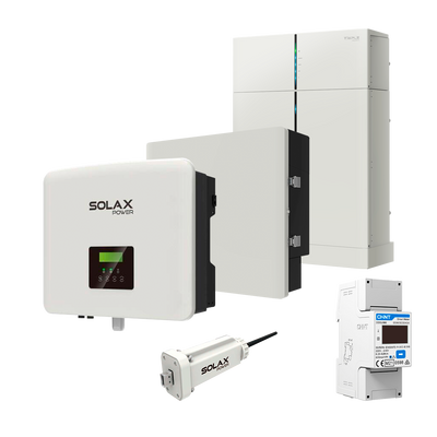 Комплект Solax 4.1: Однофазний гібридний інвертор на 5 кВт із АКБ на 3,1 кВт*год 21290 фото