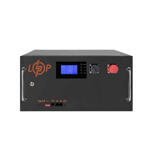 Аккумулятор LP LiFePO4 51,2V - 280 Ah (14336Wh) (BMS SP 200A/100А) RM RS485/CAN LCD BL 38146 фото