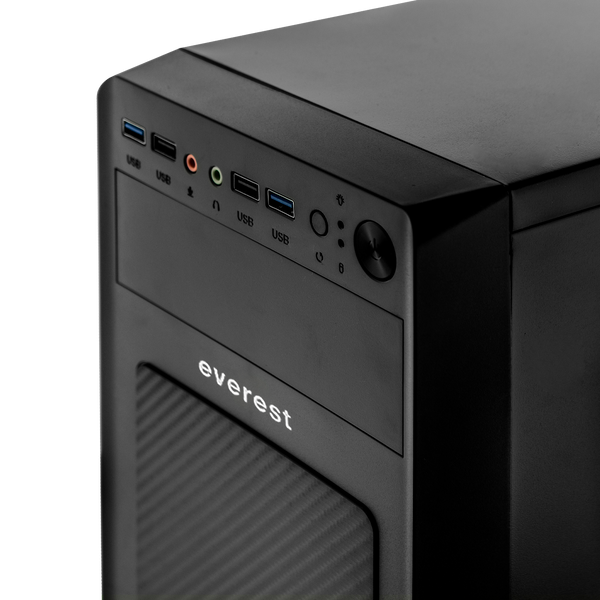 Корпус Everest 6116 - 500w 12cm MATX, 2xUSB3.0+2xUSB2.0 19642 фото