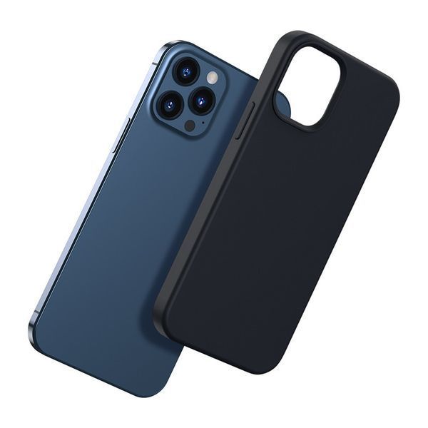 Чехол Baseus Liquid Silica Gel Magnetic+защитное стекло для iPhone 12/12 Pro Черный(WIAPIPH61P-YC01) 16531 фото