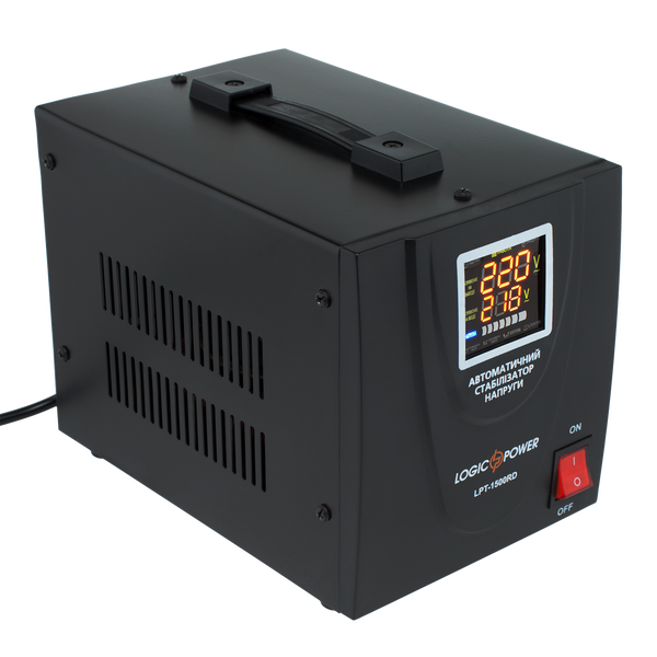 Стабілізатор напруги LPT-1500RD BLACK (1050W) 4437 фото
