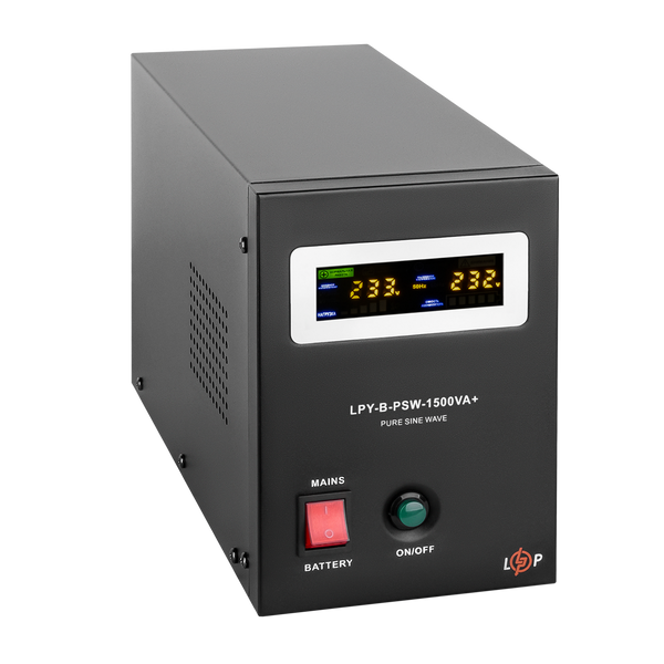 ДБЖ з правильною синусоїдою 24V LPY-B-PSW-1500VA+(1050Вт) 10A/15A 4130 фото