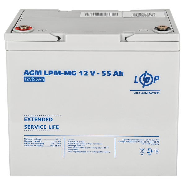 Аккумулятор мультигелевый AGM LogicPower LPM-MG 12 - 55 AH 3873 фото