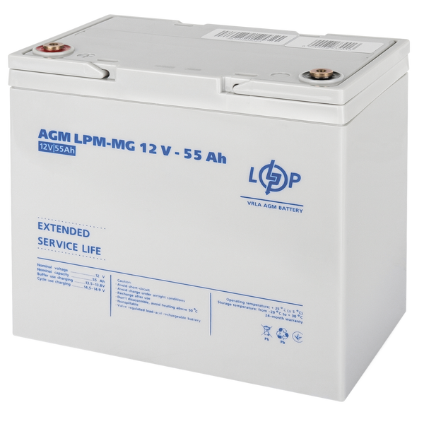 Аккумулятор мультигелевый AGM LogicPower LPM-MG 12 - 55 AH 3873 фото