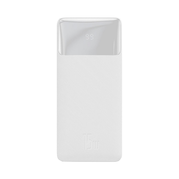 Зовнішній акумулятор Baseus Bipow Digital Display 20000mAh 20W Белый (PPBD050302) 20396 фото