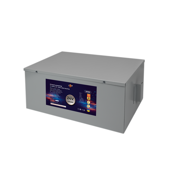 Акумулятор LP LiFePO4 24V (25,6V) - 230 Ah (5888Wh) (BMS 150A/75A) металл 20103 фото