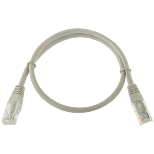 Патч-корд литий LogicPower UTP RJ45 кат. 5Е 0.5 м (сірий) 1700 фото