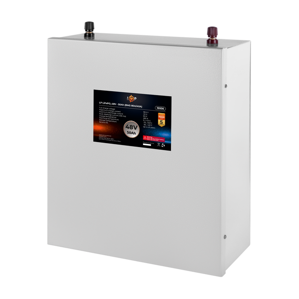 Акумулятор LP LiFePO4 48V (51,2V) - 50 Ah (2560Wh) (BMS 80A/40А) металл 19936 фото