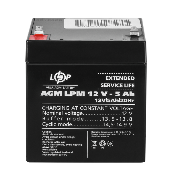 Акумулятор AGM LPM 12V - 5 Ah 3861 фото