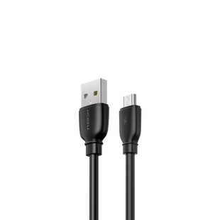 Кабель Remax Suji Pro USB 2.0 to microUSB 2.4A 1M Черный (RC-138m-b) 20457 фото