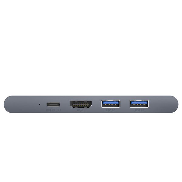 USB Hub Baseus Thunderbolt C Pro Dual Type-C to USB3.0*2+HDMI+RJ45+Type-C PD+ microSD+ SD(CAHUB-L0G) 16514 фото