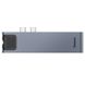 USB Hub Baseus Thunderbolt C Pro Seven-in-one Dual Type-C to USB3.0*2 + HDMI + RJ45 Ethernet + Type-C PD + microSD + SD card Cерый (CAHUB-L0G) 16514 фото 1