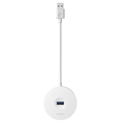 USB Hub Baseus Round Box USB3.0 to USB3.0*1 + USB2.0*3 Белый (CAHUB-F02) 16718 фото