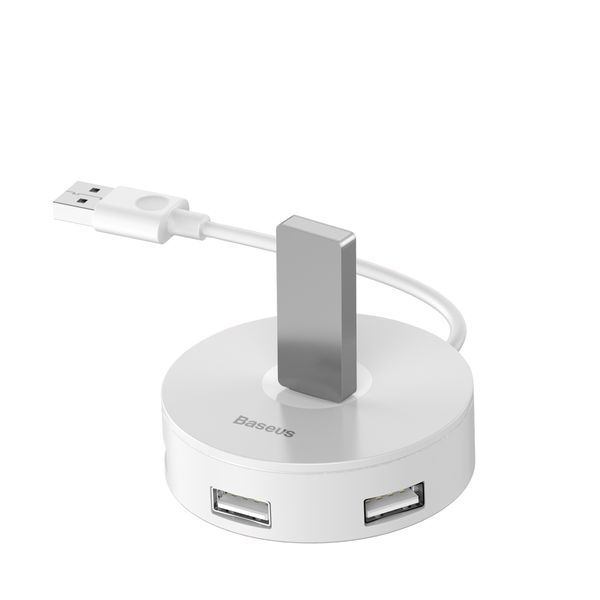 USB Hub Baseus Round Box USB3.0 to USB3.0*1 + USB2.0*3 Белый (CAHUB-F02) 16718 фото