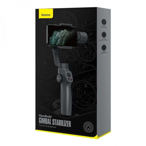 Стабілізатор для смартфона Baseus Control Smartphone Handheld Gimbal Stabilizer Сірий (SUYT-0G) 17039 фото