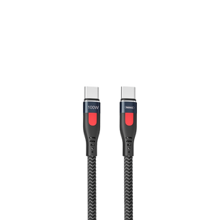 Кабель Remax Lesu Pro Aluminum Alloy Type-C to Type-C PD 100W 1M Черный (RC-187c) 20438 фото