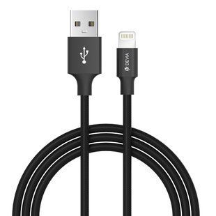Кабель Devia Pheez USB 2.0 to Lightning 2.1A 1M Черный 17524 фото