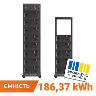 Акумулятор LP LiFePO4 Battery HVM 665,6V 280Ah (186368 Wh) BMS 160А P AB Lrack black 38370 фото