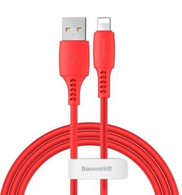 Кабель Baseus Colorful USB 2.0 to Lightning 2.4A 1.2M Красный (CALDC-09) 16590 фото
