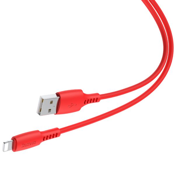 Кабель Baseus Colorful USB 2.0 to Lightning 2.4A 1.2M Красный (CALDC-09) 16590 фото