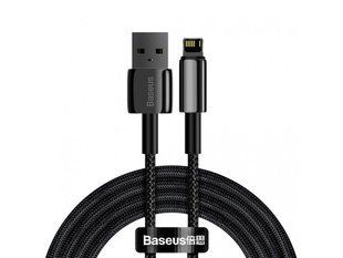 Кабель Baseus Tungsten Gold USB 2.0 to Lightning 2.4A 2M Чорний (CALWJ-A01) 16481 фото
