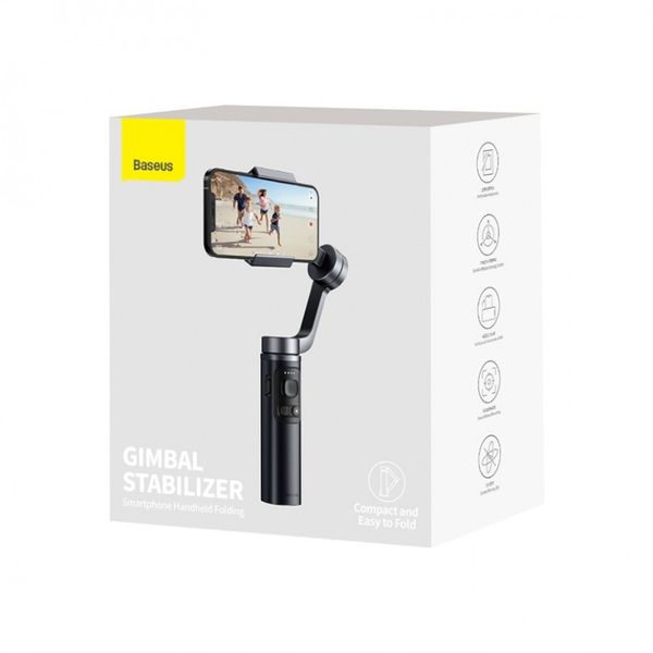 Стабілізатор для смартфона Baseus Control Smartphone Handheld Folding Gimbal Stabilizer (SUYT-D0G) 17038 фото