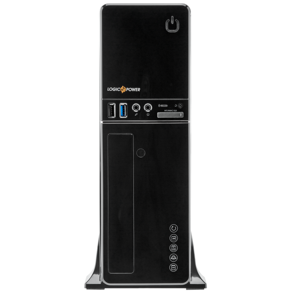 Корпус Slim LP S607 BK USB 3.0 c кабелем на 2.0 и 3.0 + Блок питания Micro ATX 400W 8см 4637 фото