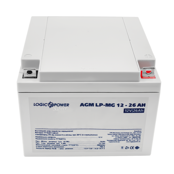 Аккумулятор мультигелевый LP-MG 12V - 26 Ah Silver 2675 фото