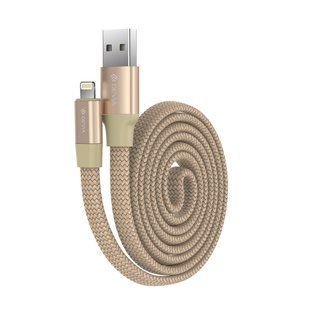Кабель Devia Ring Y1 USB 2.0 to Lightning 2.4A 0.8M Золотой 17427 фото