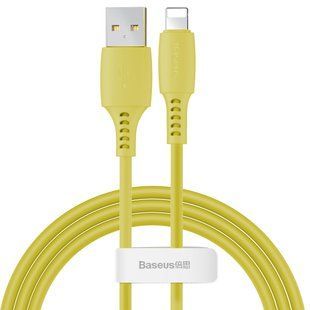 Кабель Baseus Colorful USB 2.0 to Lightning 2.4A 1.2M Жовтий (CALDC-0Y) 16591 фото