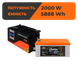 Комплект резервного питания LP(LogicPower) ИБП + литиевая (LiFePO4) батарея (UPS W3000 + АКБ LiFePO4 37464 фото 1