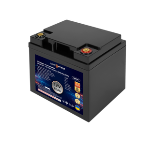 Акумулятор LP LiFePO4 12V (12,8V) - 60 Ah (768Wh) (Smart BMS 60A/30А) пластик 18618 фото