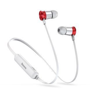 Беспроводные наушники Baseus Sports Encok S07 Silver/Red (NGS07-S9) 16556 фото
